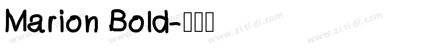 Marion Bold字体转换